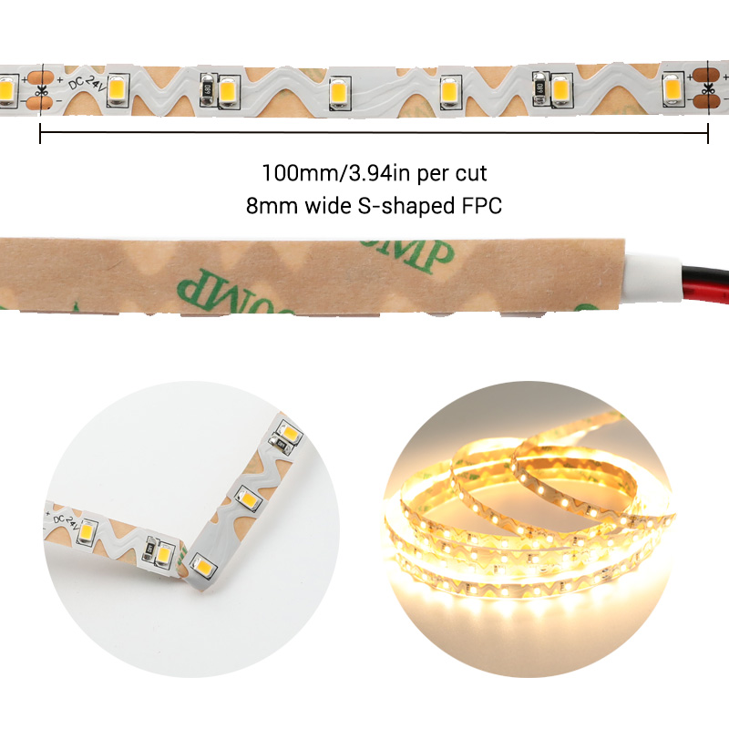 DC24V Free-Shaping 8mm Wavy LED Strip For Channels DC24V Free-Shaping 8mm Wavy LED Strip For Channels