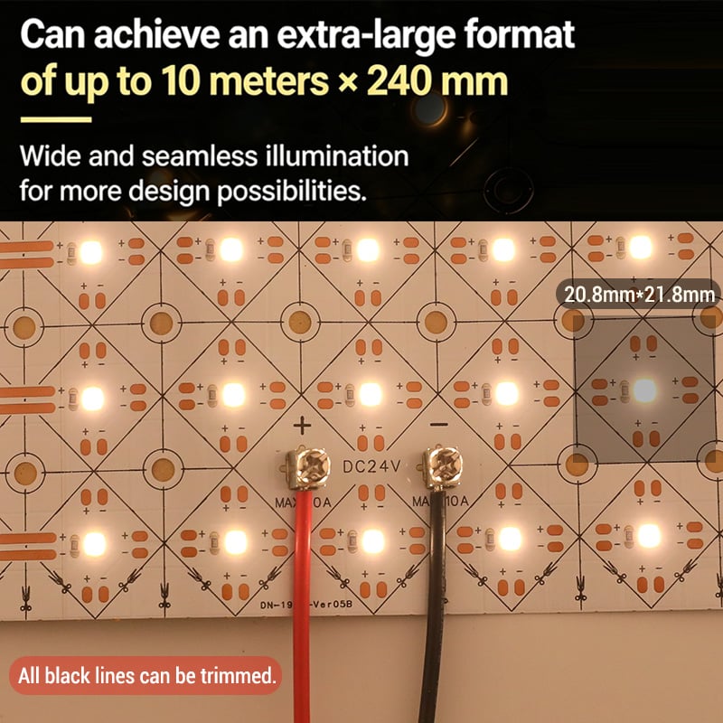DC24V Super Large Trim-to-Size Backlit Single White Flexible LED Sheet DC24V Super Large Trim-to-Size Backlit Single White Flexible LED Sheet