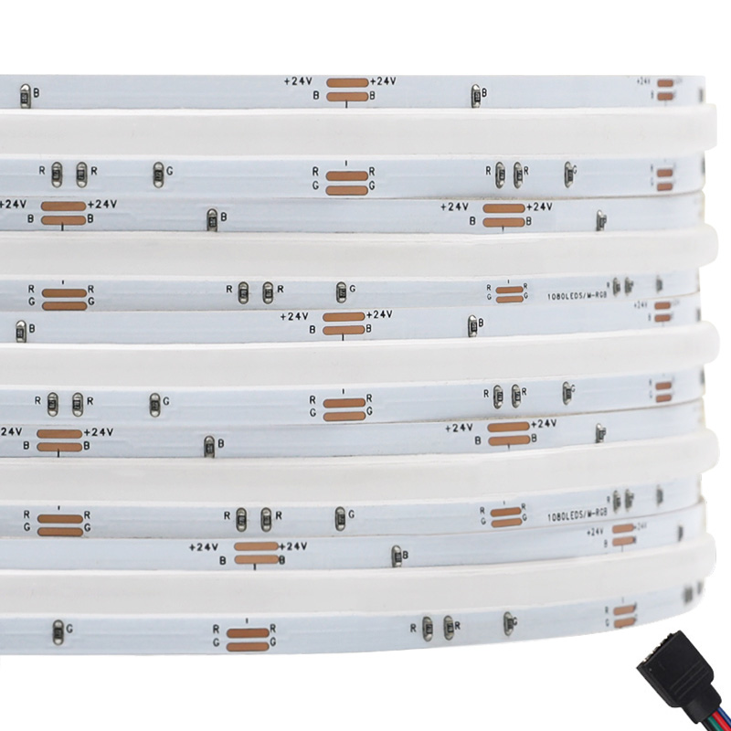 24V Ultra Bright Rgb LED pásek Nejhustší čipy 1080/m na desce Focus Beam Cob Tape Light 24V Ultra Bright Rgb LED pásek Nejhustší čipy 1080/m na desce Focus Beam Cob Tape Light