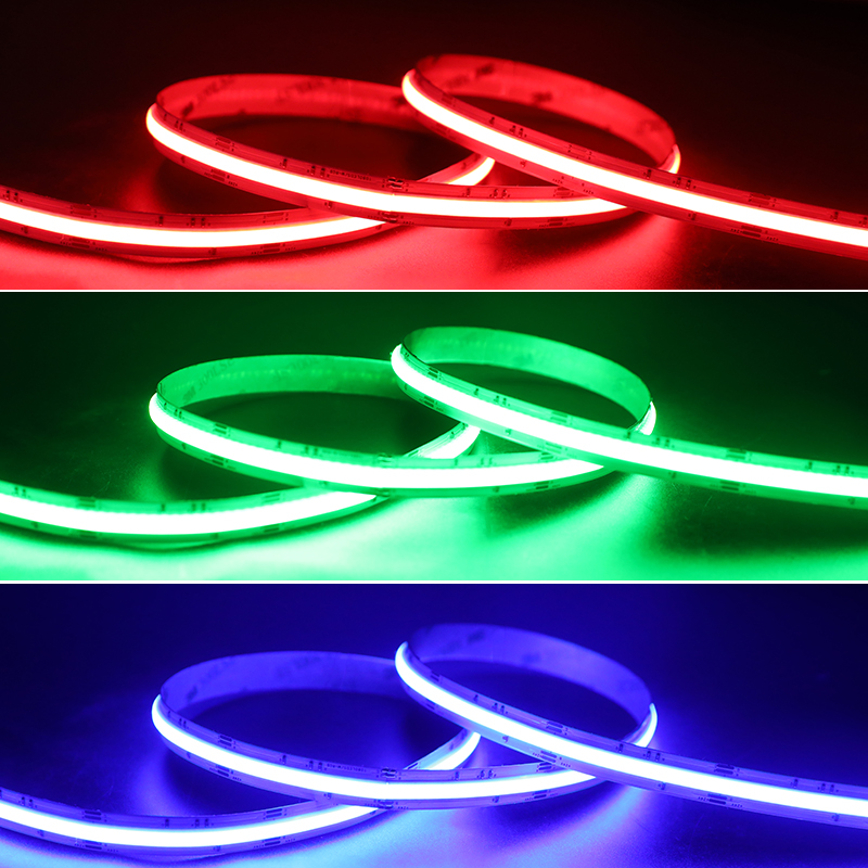 24V Ultra Bright Rgb LED pásek Nejhustší čipy 1080/m na desce Focus Beam Cob Tape Light 24V Ultra Bright Rgb LED pásek Nejhustší čipy 1080/m na desce Focus Beam Cob Tape Light