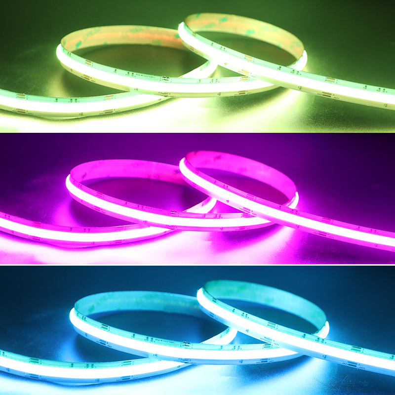 24V Ultra Bright Rgb LED pásek Nejhustší čipy 1080/m na desce Focus Beam Cob Tape Light 24V Ultra Bright Rgb LED pásek Nejhustší čipy 1080/m na desce Focus Beam Cob Tape Light