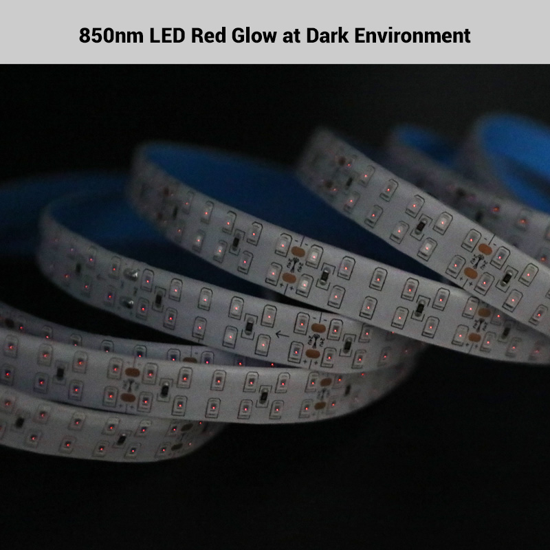 SMD2835 Dual Row Higher Power 95W IR Led 850nm Strip SMD2835 Dual Row Higher Power 95W IR Led 850nm Strip