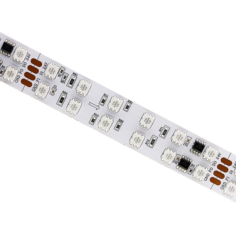 Double Row TM1934 Redundant Data 5050 RGB Addressable Strip Light 24V