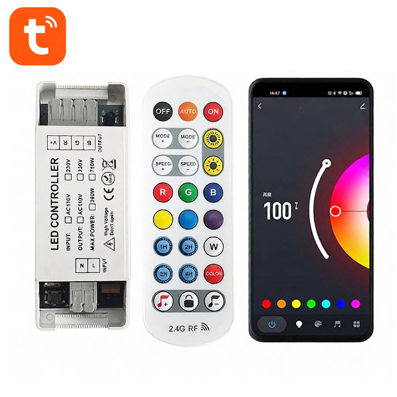 660W WiFi RGB Controller for 110/220V High Voltage LED Strips | IP67