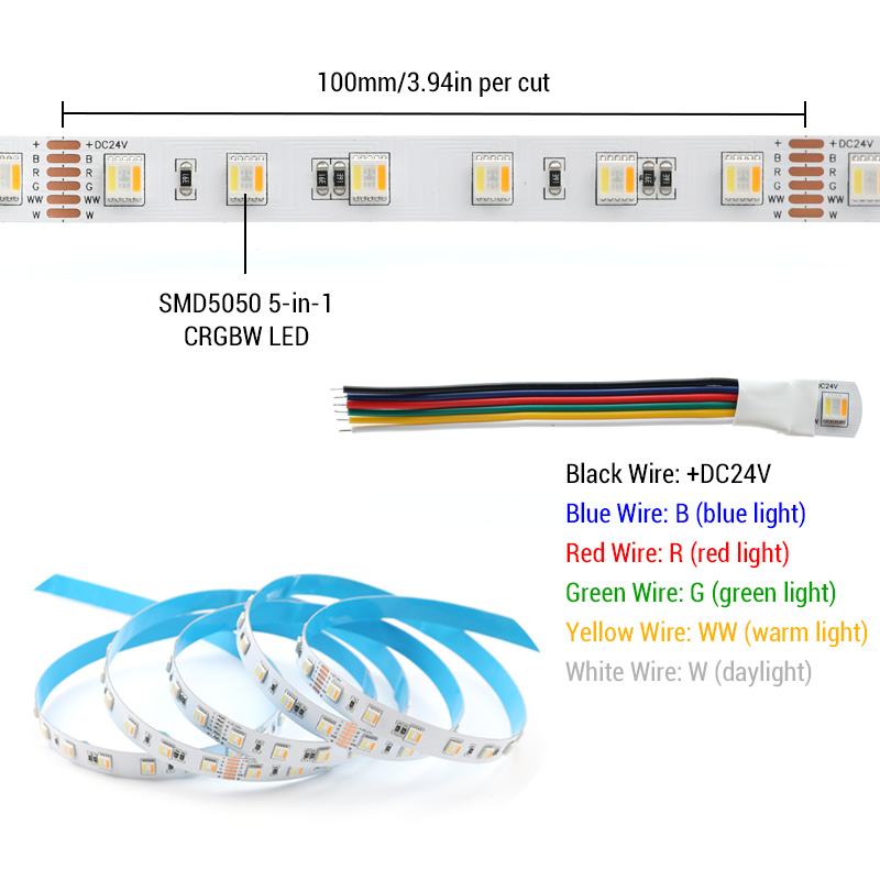 Economical 24-Volt CRGBW Versatile LED Strip Light Economical 24-Volt CRGBW Versatile LED Strip Light