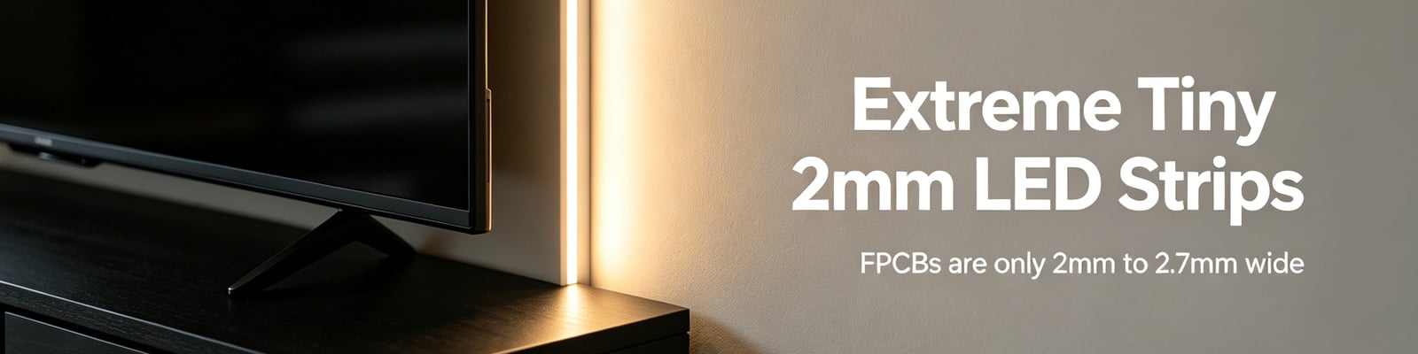 Extreme Tiny 2mm LED Strip Lighting | SuperLightingLED