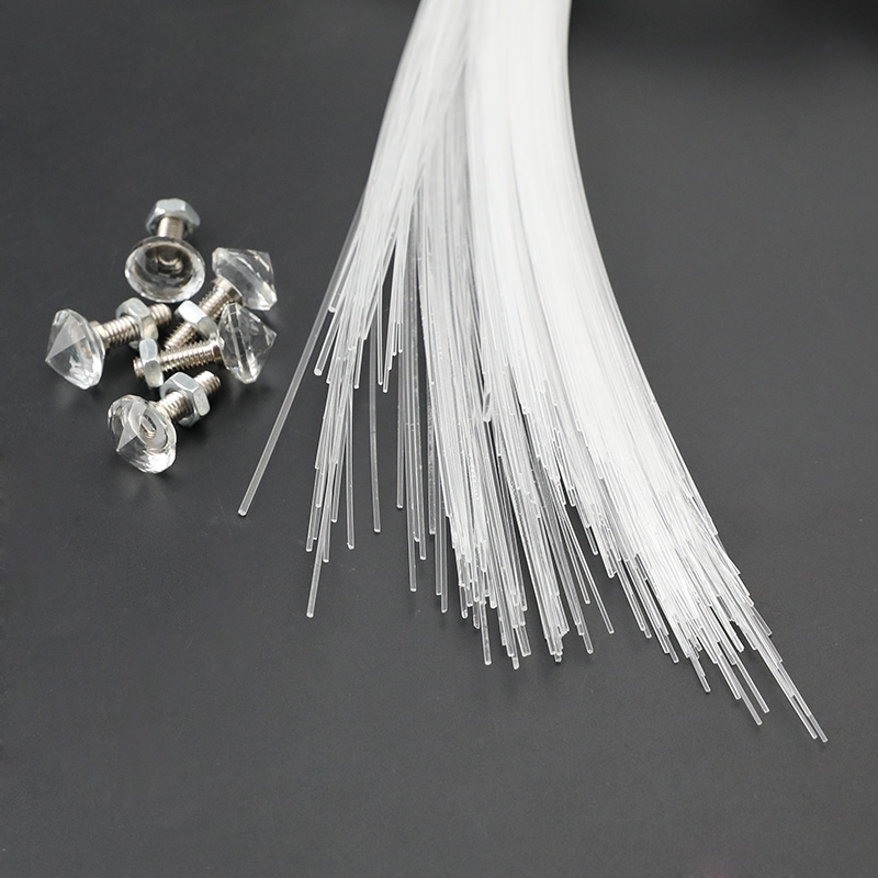 2~4m*0.75/1.0/1.5mm*(15-250pcs) +5pcs crystal PMMA Plastic Fiber Optic End Glow 2~4m*0.75/1.0/1.5mm*(15-250pcs) +5pcs crystal PMMA Plastic Fiber Optic End Glow