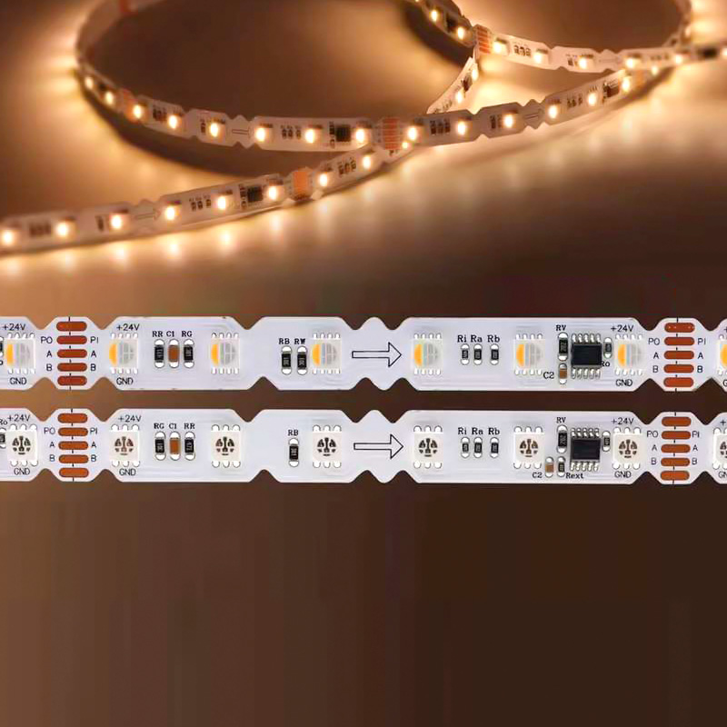 DC24V Flexible S-Type DMX Pixel RGBW Shapeable LED Strip