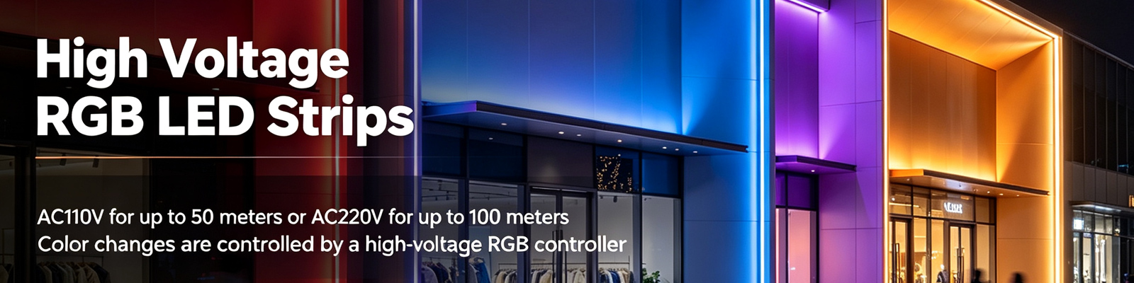 High Voltage RGB LED Strip Lighting | SuperLightingLED