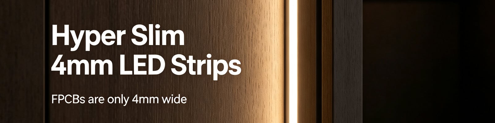 Hyper Slim 4mm LED Strip Lighting | SuperLightingLED