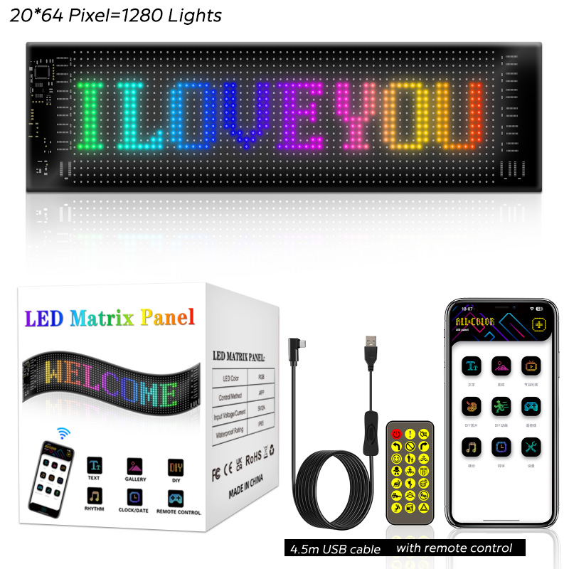 Flexibilní LED panely pro boty, tašky a čepice ovládané aplikací LED Flexibilní LED panely pro boty, tašky a čepice ovládané aplikací LED