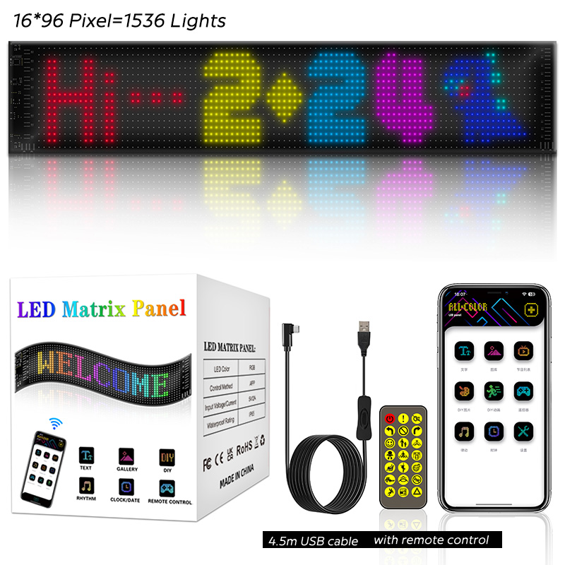 Flexibilní LED panely pro boty, tašky a čepice ovládané aplikací LED Flexibilní LED panely pro boty, tašky a čepice ovládané aplikací LED
