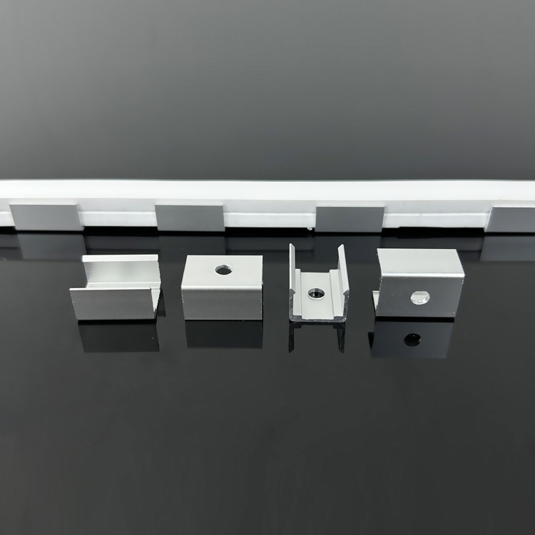 Multiple Aluminum Holder Clip Fixed Mounted Brackets For Led Neon Light Strip, 10 pcs per pack