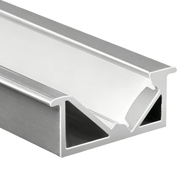 Mini Recessed 45-Degree Under-Cabinet LED Lighting Profile