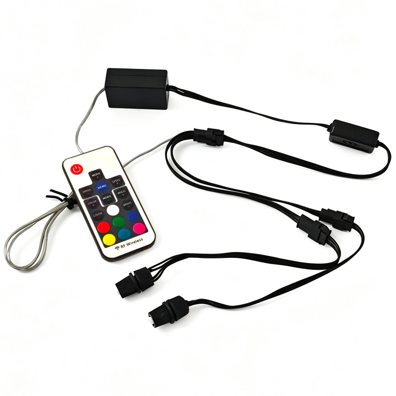 DC12V 2W 2/4 Heads 24 Key Remote RGB Side Glow Fiber Optic Light Source Illuminator DC12V 2W 2/4 Heads 24 Key Remote RGB Side Glow Fiber Optic Light Source Illuminator