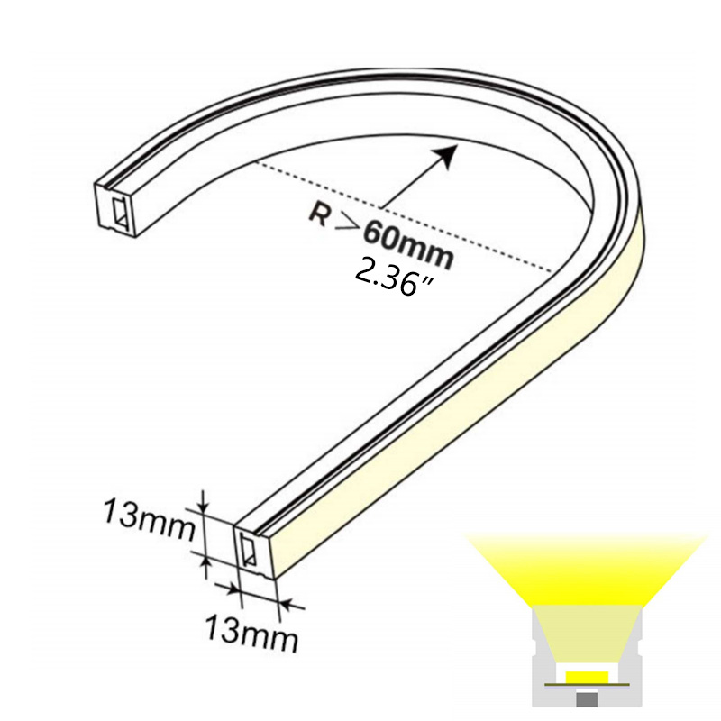 13x13mm One Piece Mini LED Neon RGB Lanové světlo Venkovní řezatelné 13x13mm One Piece Mini LED Neon RGB Lanové světlo Venkovní řezatelné