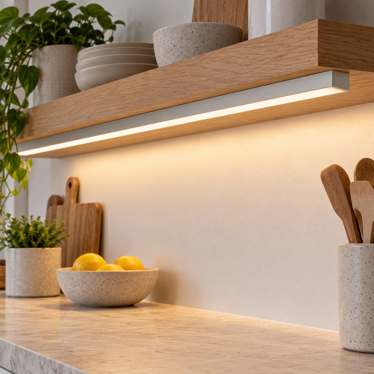QSG-3012 anodized silver LED channel installation concept