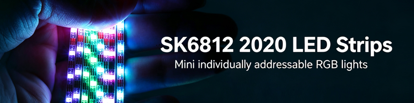 High-Density SK6812 Individually Addressable 2020 RGB LED Strip Lighting