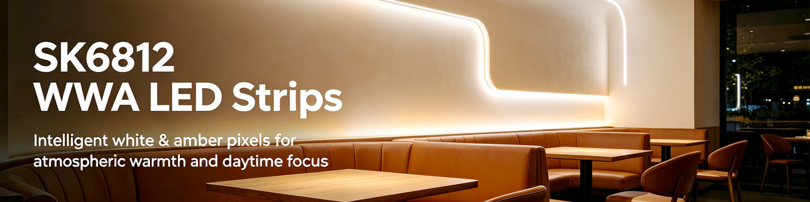 SK6812 WWA Dynamic Tunable White LED Strip Lighting