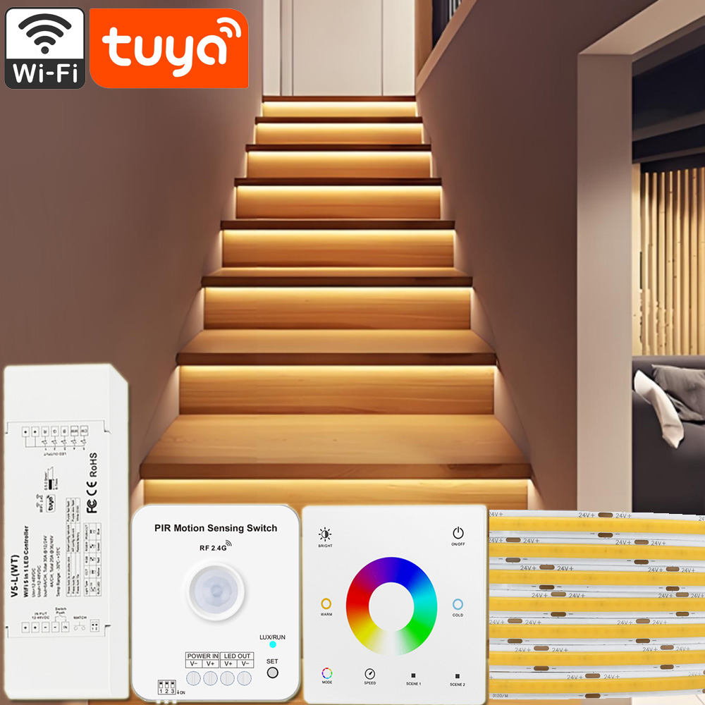Smart Motion Sensitive Switch LED-Streifenlichter Treppenhaus-Beleuchtungsset