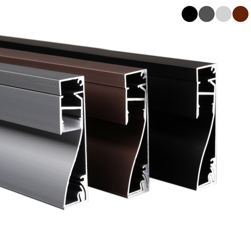 Snap-Fit Colored Base Board LED Lights Channel For 12mm Strip