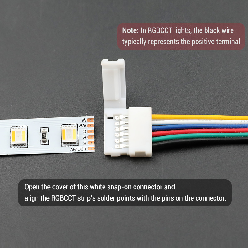 6pin RGB CCT LED Easy Connector 6 pin 12mm Width Solderless Adapter For RGB+CCT LED Strip Lights 2 Clip 6pin RGB CCT LED Easy Connector 6 pin 12mm Width Solderless Adapter For RGB+CCT LED Strip Lights 2 Clip