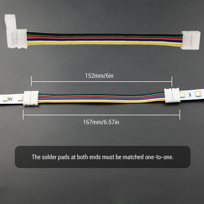 6pin RGB CCT LED Easy Connector 6 pin 12mm Width Solderless Adapter For RGB+CCT LED Strip Lights 2 Clip 6pin RGB CCT LED Easy Connector 6 pin 12mm Width Solderless Adapter For RGB+CCT LED Strip Lights 2 Clip