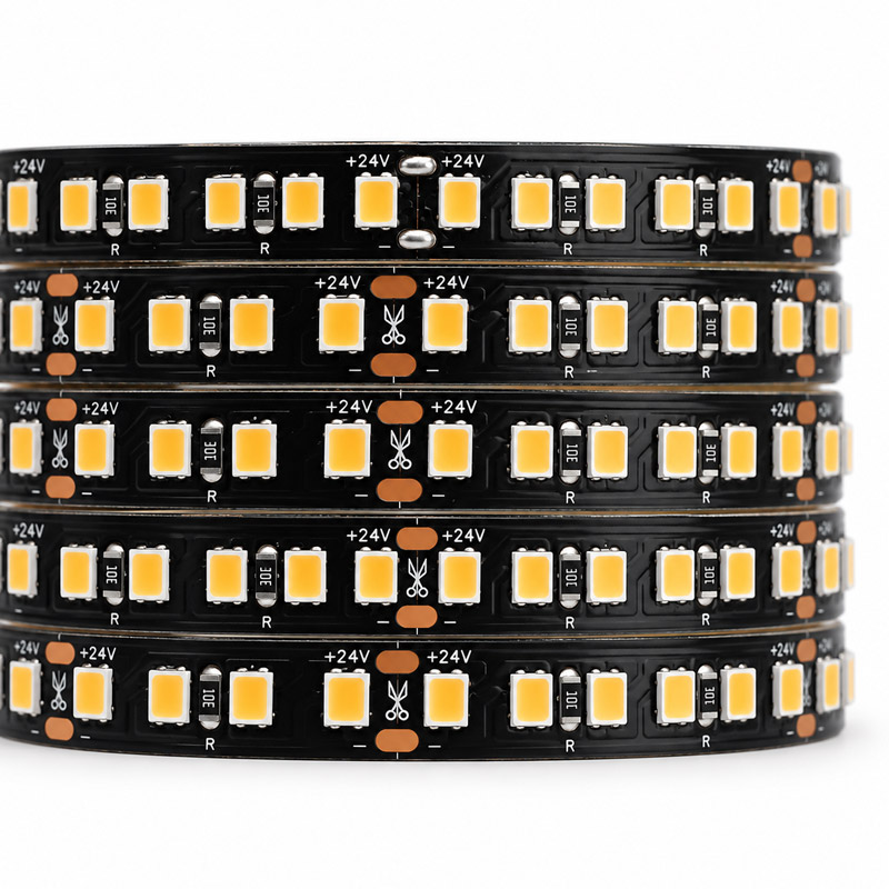 24V 20M Super Long 2835 High CRI 97 LED White Lighting Strip Black