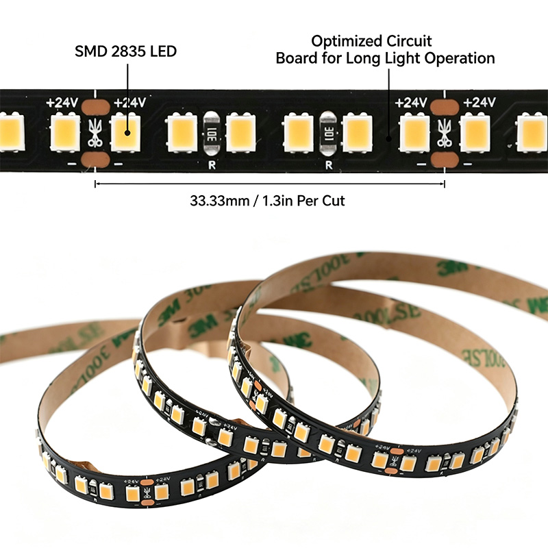 24V 20M Super Long 2835 High CRI 97 LED White Lighting Strip Black 24V 20M Super Long 2835 High CRI 97 LED White Lighting Strip Black