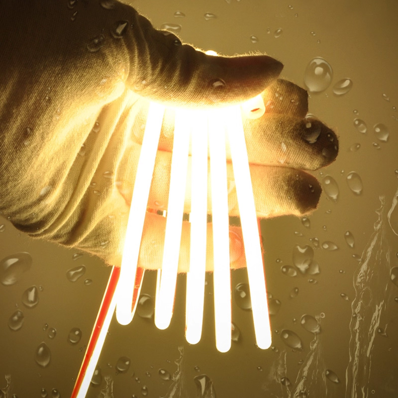 24V White Narrow Neon Effect Silicone COB LED Strip Tape Light 5x3mm