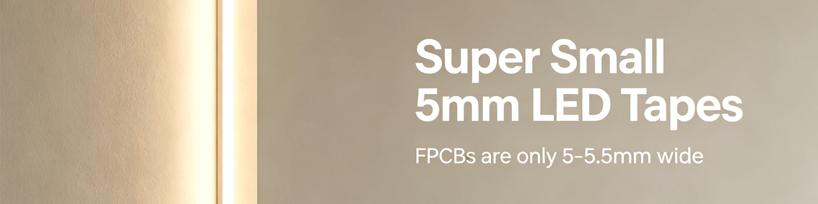 Super Small 5mm LED Tape Lighting | SuperLightingLED