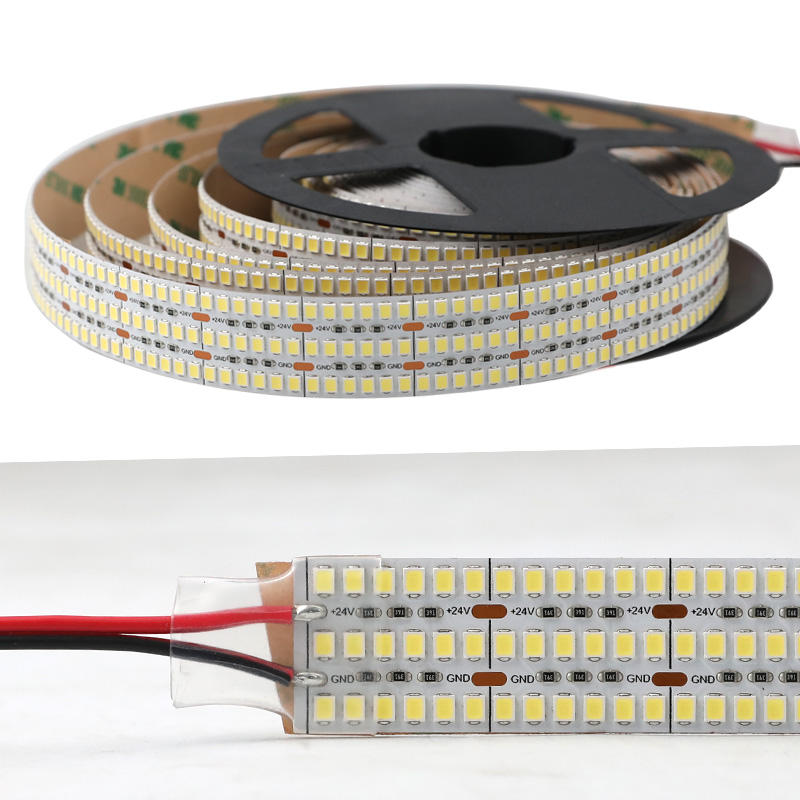 Bright White LED Strip Lights - High CRI 24V LED Tape Light - 241LEDs/ft - Triple Row - 16.4Ft - 2,897 Lumens/ft Bright White LED Strip Lights - High CRI 24V LED Tape Light - 241LEDs/ft - Triple Row - 16.4Ft - 2,897 Lumens/ft