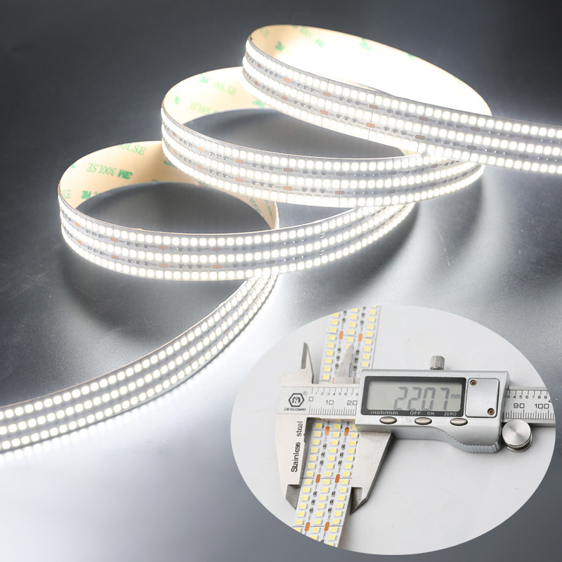 Bright White LED Strip Lights - High CRI 24V LED Tape Light - 241LEDs/ft - Triple Row - 16.4Ft - 2,897 Lumens/ft Bright White LED Strip Lights - High CRI 24V LED Tape Light - 241LEDs/ft - Triple Row - 16.4Ft - 2,897 Lumens/ft