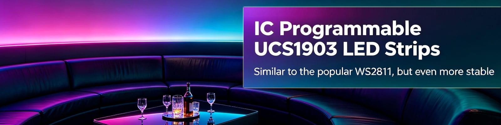 UCS1903 RGB LED Strip Lighting For Commercial Projects