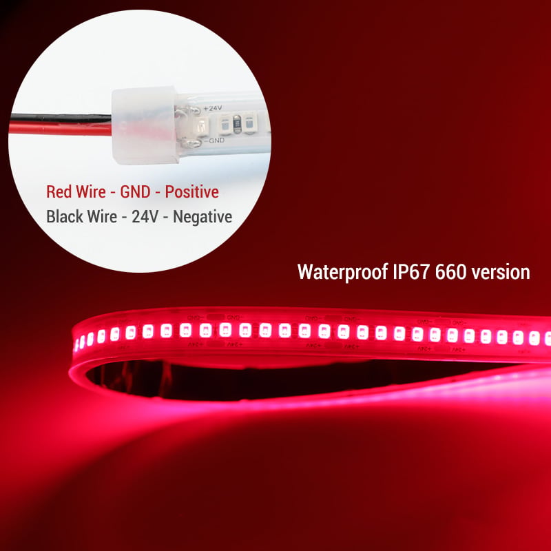 Ultra Bright Light Red 660 Wavelength LED Strip Ultra Bright Light Red 660 Wavelength LED Strip