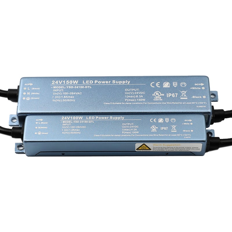 UL Listed 100W 150W Ultra Small LED Power Supply Waterproof