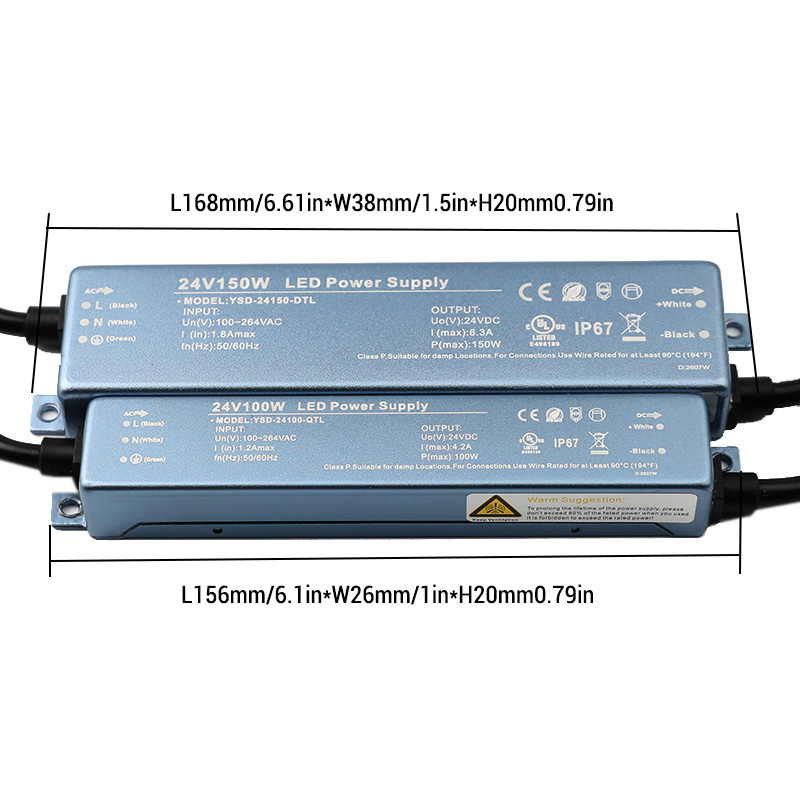 100W 150W AC to DC 12V 24V Waterproof IP67 Ultra Small LED Power Supply Best For Channel Lighting 100W 150W AC to DC 12V 24V Waterproof IP67 Ultra Small LED Power Supply Best For Channel Lighting