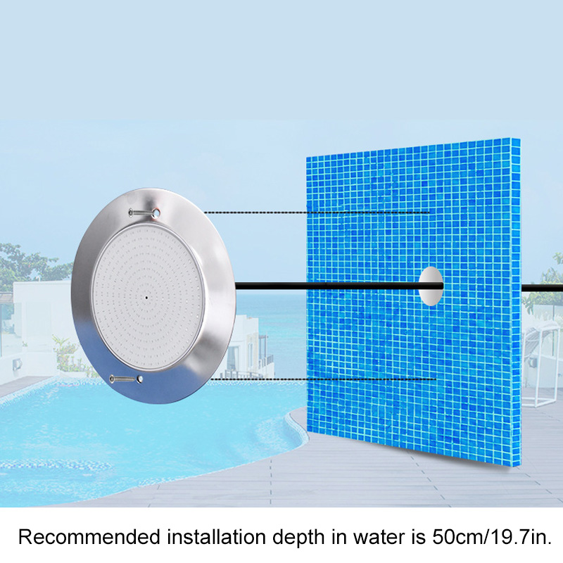 Ultradünne Unterwasser-DC 12V RGB LED-Poolleuchte an der Wand montiert Ultradünne Unterwasser-DC 12V RGB LED-Poolleuchte an der Wand montiert