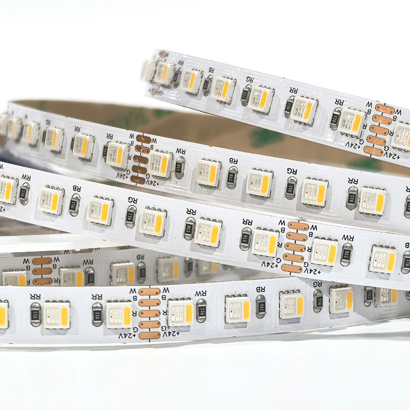 24 Volts Uniform 8mm Thin 3535 WRGB Led Strip For Neon Light