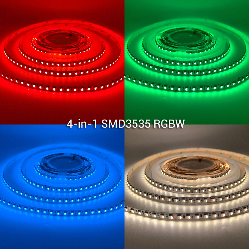 24 Volt einheitlicher 8mm dünner 3535 WRGB-LED-Streifen für Neonlicht