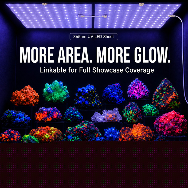 24V 365nm UV LED Light Sheet 245x245mm Flexible Blacklight Panel 24V 365nm UV LED Light Sheet 245x245mm Flexible Blacklight Panel
