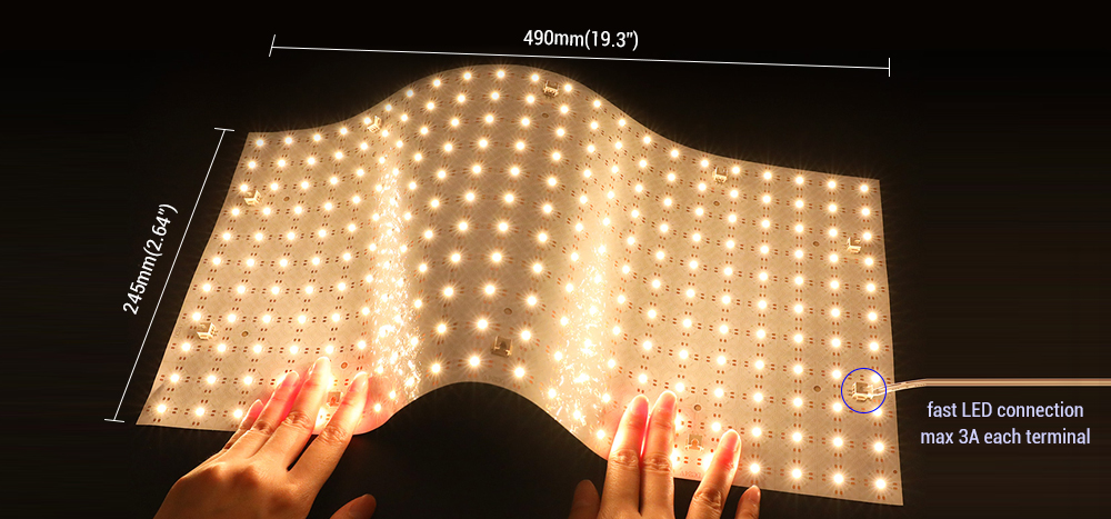 SuperLightingLED™ DC24V Warm White LED Sheet Detail