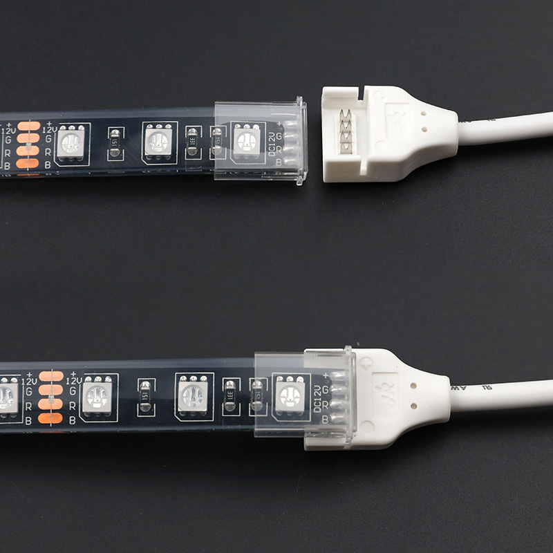 4-Pin SMD Waterproof RGB LED Strip Connector Wire for 10mm/12mm PCB 4-Pin SMD Waterproof RGB LED Strip Connector Wire for 10mm/12mm PCB