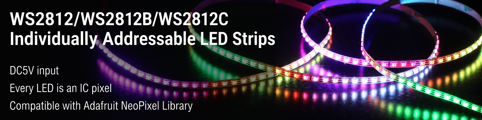 WS2812 WS2812B WS2812C Individually Addressable LED Strip Lighting