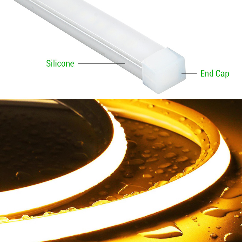 25x17mm Silicone Waterproof LED Strip Diffuser Sleeve
