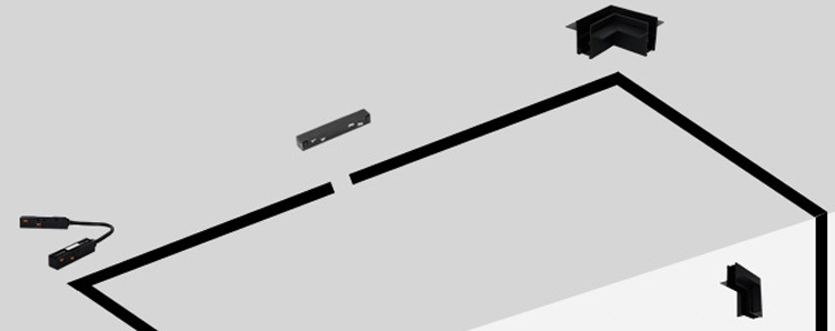Magnetic Track Light Components